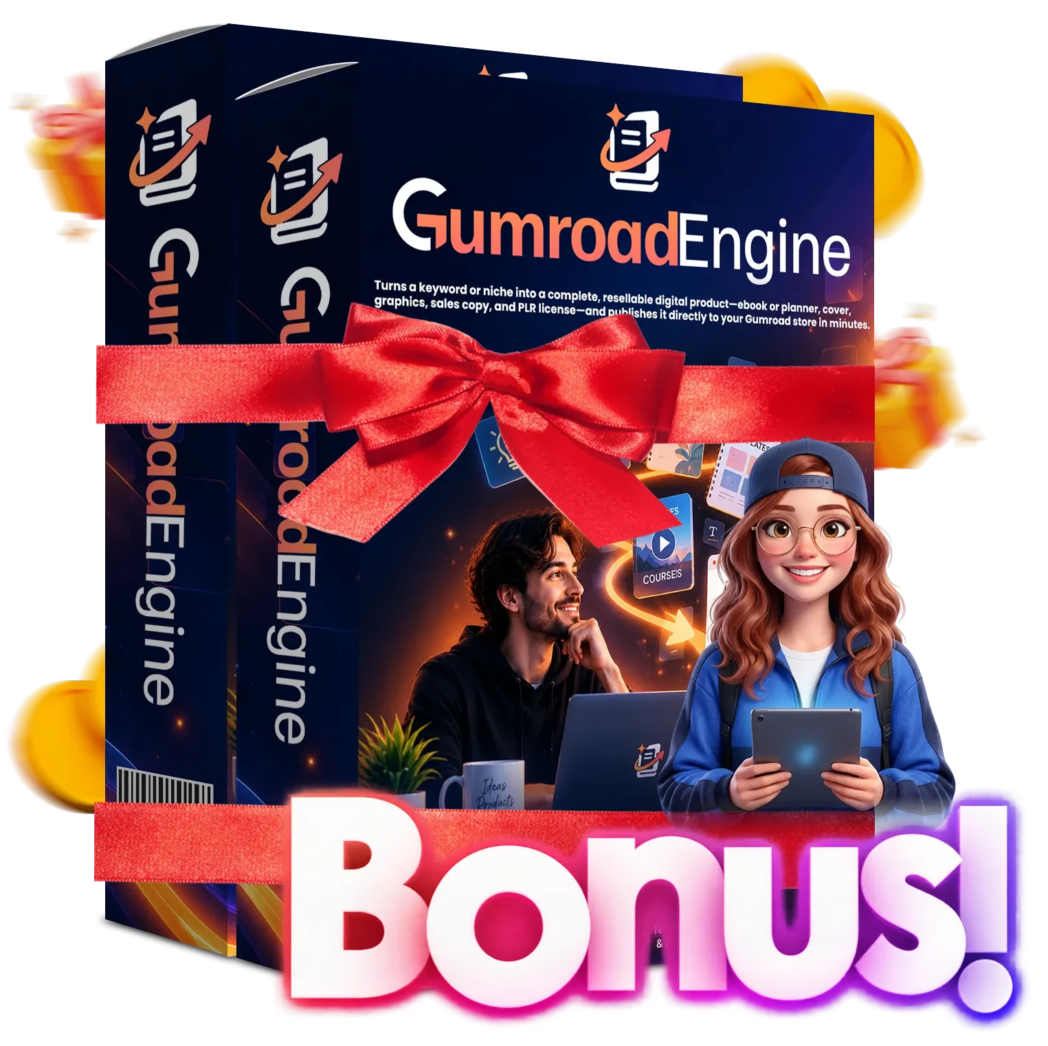 Gumroad Engine bonus package visual