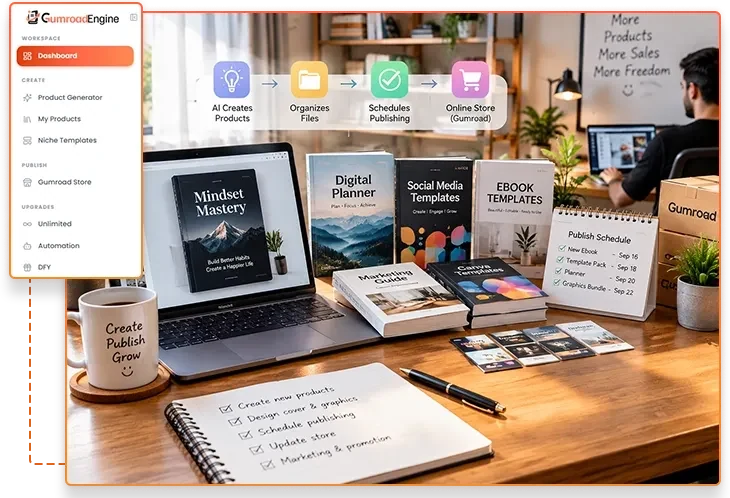Gumroad Engine niche templates